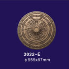 Античный бронзовый медальон потолка полиуретана, декоративные прессформы медальона гипсолита