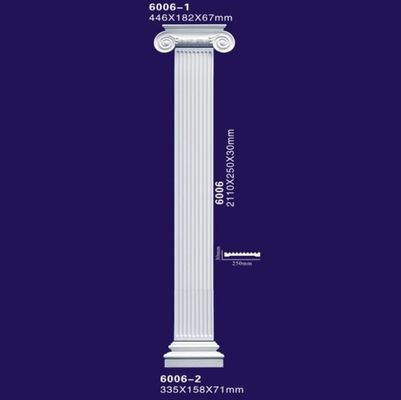 Мраморные столбцы полиуретана дизайна, штукатурят римские столбцы/столбцы гипса